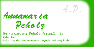 annamaria peholz business card